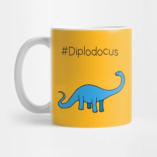 Diplodocus-blue dinosaur Mug